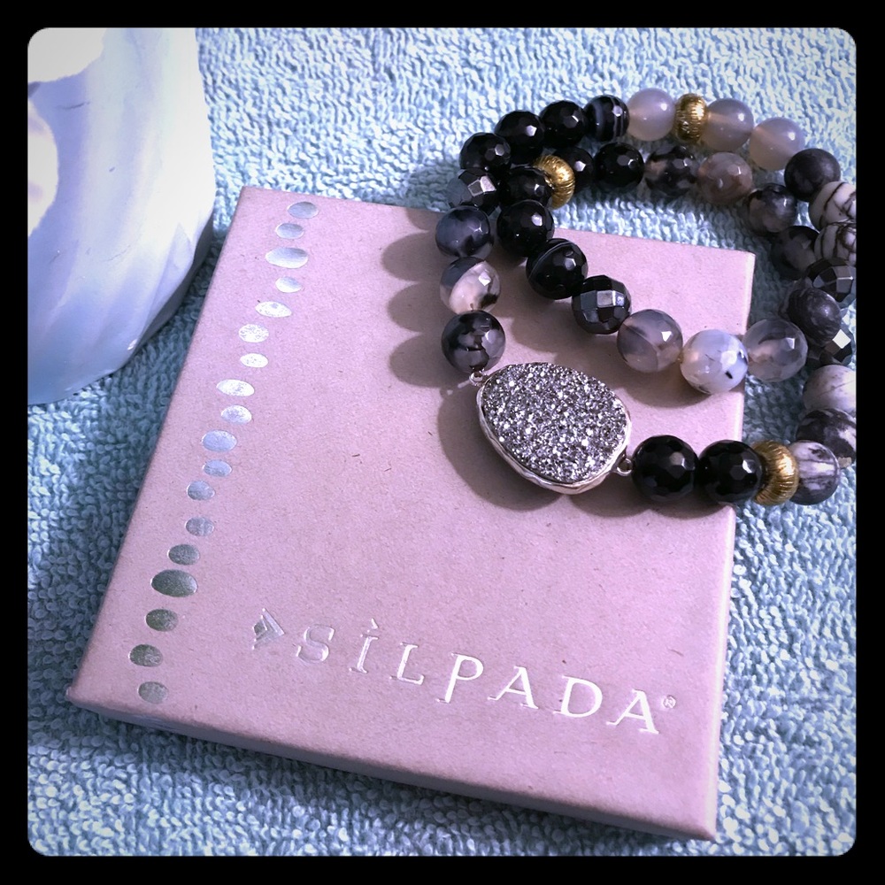 Silpada Ode to Geode Stretch Bracelet Item 3077
